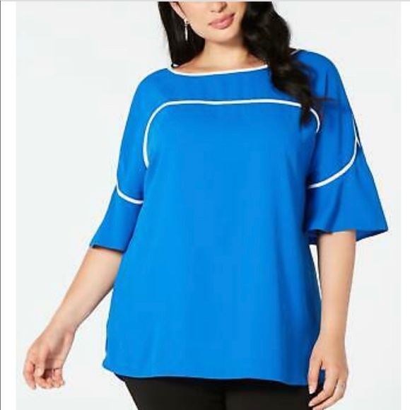 Alfani Tops - Alfani Pipe Sleeve 2X. 4X Plus Size NEW